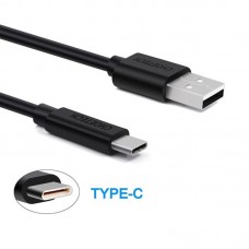 Кабель USB-Type-C Choetech 3A 1m Black (AC0002)