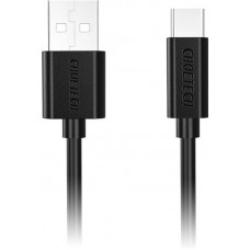 Кабель USB-Type-C Choetech 3A 2m Black (AC0003)