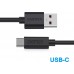 Кабель USB-Type-C Choetech 3A 2m Black (AC0003)