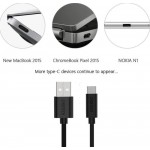Кабель USB-Type-C Choetech 3A 2m Black (AC0003)