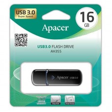 Флешка USB 3.0 16GB Apacer AH355 Black (AP16GAH355B-1)