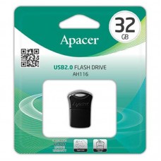 Флешка USB 2.0 32GB Apacer AH116 Black (AP32GAH116B-1)