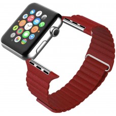 Ремешок PU ArmorStandart для Apple Watch ALL Series 42mm 44mm Leather Loop Band Red (ARM45824)