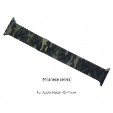 Браслет Metal Armorstandart Milanese Loop для Apple Watch 42mm 44mm Military Green (ARM52958)