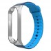 Ремешок TPU Armorstandart Sport для Xiaomi Mi Band 3 Silver/Blue (ARM54515)
