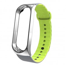 Ремешок TPU Armorstandart Sport для Xiaomi Mi Band 3 Silver/Green (ARM54516)