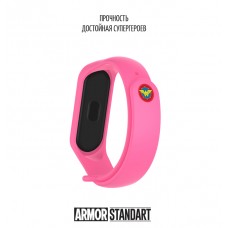 Ремешок TPU Armorstandart Superhero Edition для Xiaomi Mi Band 4 3 Wonder Woman Pink (ARM55067)