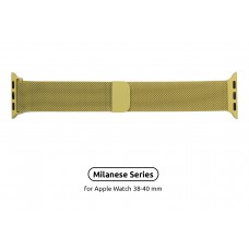 Браслет Metal Armorstandart Milanese Loop для Apple Watch 38mm 40mm Yellow (ARM55253)