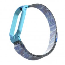 Браслет Metal Armorstandart Milanese Magnetic Band для Xiaomi Mi Band 6 5 Khaki Blue (ARM56856)