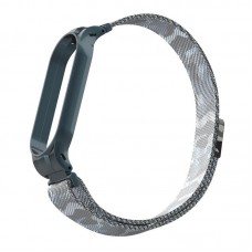 Браслет Metal Armorstandart Milanese Magnetic Band для Xiaomi Mi Band 6 5 Khaki White (ARM56857)