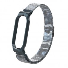 Браслет Metal Armorstandart Milanese Magnetic Band для Xiaomi Mi Band 6 5 Khaki White (ARM56857)