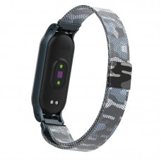 Браслет Metal Armorstandart Milanese Magnetic Band для Xiaomi Mi Band 6 5 Khaki White (ARM56857)