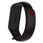Ремешок TPU Armorstandart Superhero Edition для Xiaomi Mi Band 7 6 5 Deadpool Black (ARM57071)