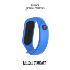 Ремешок TPU Armorstandart Superhero Edition для Xiaomi Mi Band 7 6 5 Superman Blue (ARM57074)
