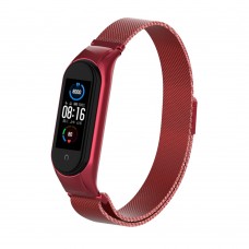 Браслет Metal Armorstandart Milanese Magnetic для Xiaomi Mi Band 6 5 Red (ARM57182)