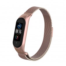 Браслет Metal Armorstandart Milanese Magnetic для Xiaomi Mi Band 6 5 Rose Gold (ARM57183)