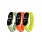Ремешок TPU Armorstandart для Xiaomi Mi Band 7 6 5 (3шт) Light Olive/Lime/Orange (ARM57626)