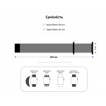 Ремешок TPU Armorstandart Sport (3 Straps) для Apple Watch 38mm 40mm Lavander/Grey (ARM57871)