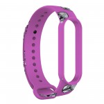 Ремешок TPU Armorstandart This is the Way для Xiaomi Mi Band 7 6 5 Dark Lord helmet Purple (ARM59259)