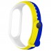 Ремешок TPU ArmorStandart для Xiaomi Mi Band 7 6 5 New Style Blue/Yellow (ARM61907)