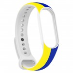 Ремешок TPU ArmorStandart для Xiaomi Mi Band 7 6 5 New Style Blue/Yellow (ARM61907)