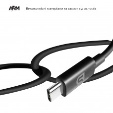 Кабель ArmorStandart AMD718B USB-Type-C 1m Black (ARM64291)