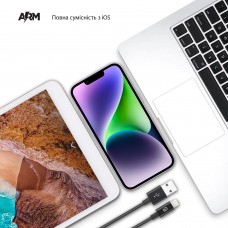 Кабель ArmorStandart AMD818BL USB-Lightning 1.2m Black (ARM64373)