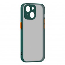 Чехол накладка PC Armorstandart Frosted Matte для Apple iPhone 14 Dark Green (ARM64489)