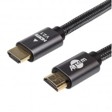 Кабель HDMI-HDMI V 2.1 Atcom Premium (M/M) 30m Black (AT23730) пакет