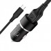 Автомобильное зарядное устройство + cable microUSB SkyDolphin SZ02V 2USB 2.4A Aluminium Black (AZP-000073)