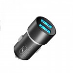 Автомобильное зарядное устройство 2USB 2.4A SkyDolphin SZ02 Aluminium Black (AZP-000074)