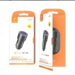 Автомобильное зарядное устройство 2USB QC3.0 2.4A SkyDolphin SZ15 Aluminium Black (AZP-000087)