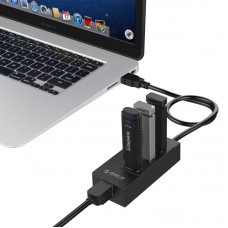 USB HUB 3USB 3.0 USB-RJ45 Orico (CA912742) HR01-U3-V1-BK-BP Black