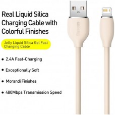 Кабель USB-Lightning Baseus Jelly Liquid Silica Gel 2.4A 2m Pink (CAGD000101)