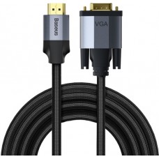 Кабель HDMI-VGA Baseus Enjoyment (M/M) 2m Black/Grey (CAKSX-K0G)