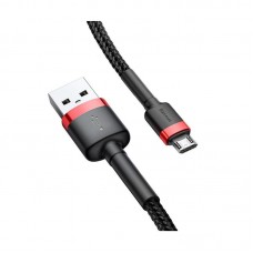 Кабель USB-microUSB Baseus Cafule 2.4A 0.5m Black/Red (CAMKLF-A91)