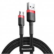 Кабель USB-microUSB Baseus Cafule 2.4A 0.5m Black/Red (CAMKLF-A91)