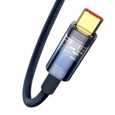 Кабель USB-Type-C Baseus Explorer 5A 100W 1m Blue (CATS000203)