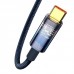 Кабель USB-Type-C Baseus Explorer 5A 100W 1m Blue (CATS000203)