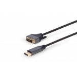 Кабель DisplayPort-DVI-D Dual link (24+1) Cablexpert 1.8m Black (CC-DPM-DVIM-4K-6)