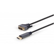 Кабель DisplayPort-DVI-D Dual link (24+1) Cablexpert 1.8m Black (CC-DPM-DVIM-4K-6)