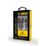 Кабель HDMI-DVI-D Single link (18+1) Cablexpert 1.8m Black (CC-HDMI-DVI-4K-6)
