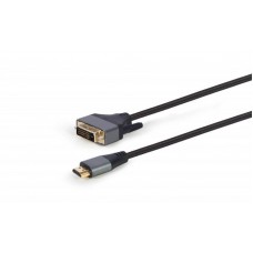 Кабель HDMI-DVI-D Single link (18+1) Cablexpert 1.8m Black (CC-HDMI-DVI-4K-6)