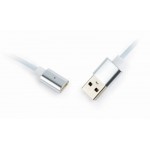 Кабель 3 в 1 USB-Lightning-MicroUSB-Type-C Cablexpert 1m Silver (CC-USB2-AMLM31-1M)