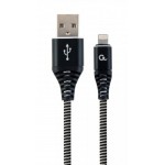 Кабель USB-Type-C Cablexpert премиум 1m 2.1A Black (CC-USB2B-AMCM-1M-BW)
