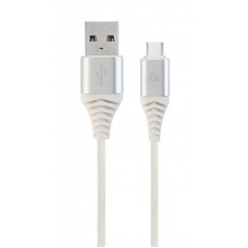 Кабель USB-Type-C премиум 1m Cablexpert White (CC-USB2B-AMCM-1M-BW2)