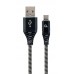 Кабель USB-Type-C Cablexpert 2.1А 2m Black/White (CC-USB2B-AMCM-2M-BW)