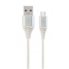 Кабель USB-Type-C Cablexpert 2.1А 2m White (CC-USB2B-AMCM-2M-BW2)