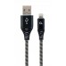 Кабель USB-Lightning Cablexpert премиум 2m 2.1A Black (CC-USB2B-AMLM-2M-BW)