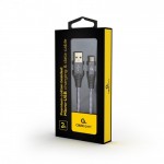 Кабель USB-MicroUSB Cablexpert премиум 2.1A 2m Grey (CC-USB2B-AMmBM-2M-WB2)